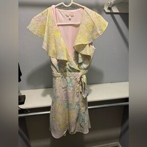 Gianni Bini - Dress - Pastel Snakeprint - Wrap Dress